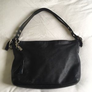 Coach Black Leather Shoulder Bag